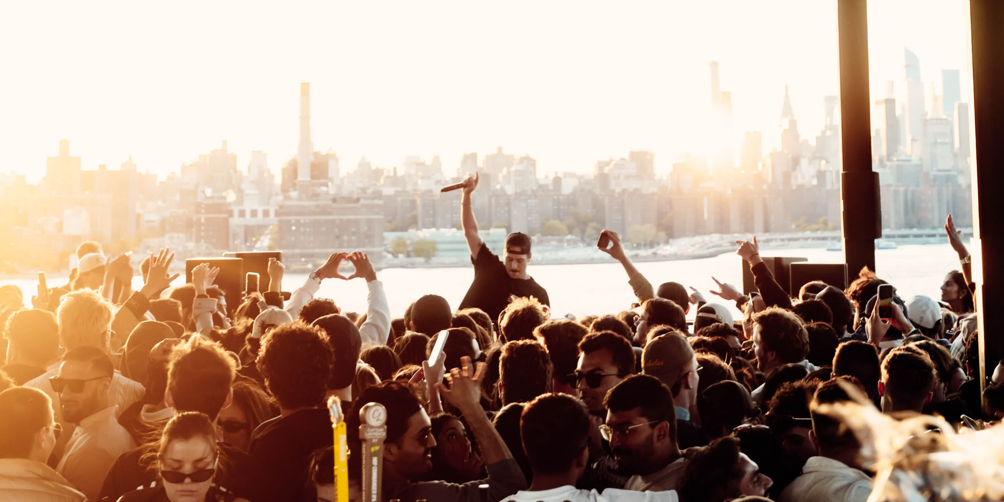 Inside Azure Day Party — the main room
