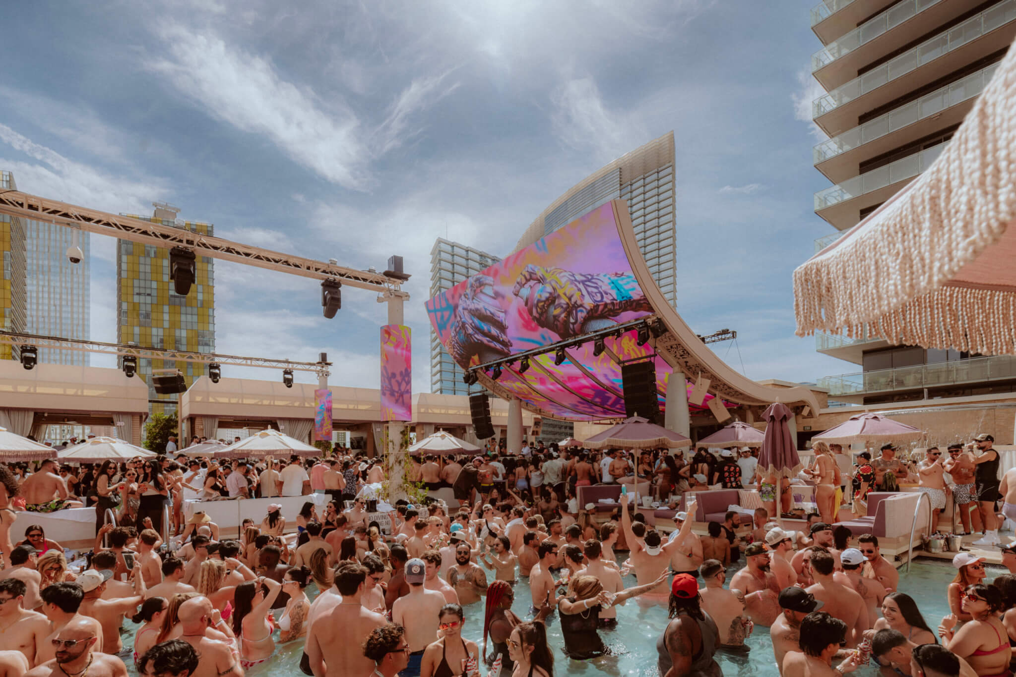 Inside Marquee Dayclub — the main floor